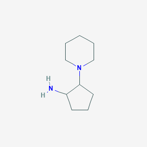 molecular formula C10H20N2 B13983492 2-(Piperidin-1-yl)cyclopentan-1-amine 