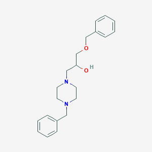 molecular formula C21H28N2O2 B13983498 1-(Benzyloxy)-3-(4-benzylpiperazin-1-yl)propan-2-ol 