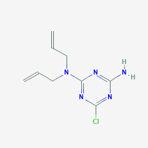 molecular formula C9H12ClN5 B1398351 N2,N2-Diallyl-6-chloro-1,3,5-triazine-2,4-diamine CAS No. 857977-79-8