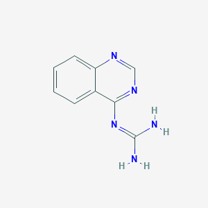 molecular formula C9H9N5 B13983563 2-Quinazolin-4-ylguanidine CAS No. 6635-74-1