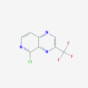 molecular formula C8H3ClF3N3 B13983572 5-Chloro-3-(trifluoromethyl)pyrido[3,4-b]pyrazine 