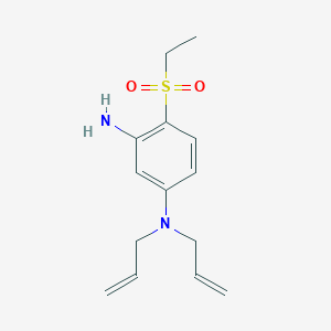 molecular formula C14H20N2O2S B1398359 N1,N1-Diallyl-4-(ethylsulfonyl)-1,3-benzenediamine CAS No. 1220039-21-3