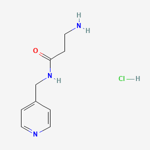 molecular formula C9H14ClN3O B1398363 3-氨基-N-(4-吡啶基甲基)丙酰胺盐酸盐 CAS No. 1219957-84-2