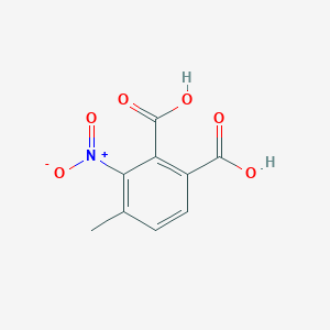 molecular formula C9H7NO6 B13983637 4-Methyl-3-nitrobenzene-1,2-dicarboxylic acid CAS No. 42760-51-0