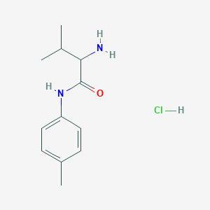 molecular formula C12H19ClN2O B1398367 2-氨基-3-甲基-N-(4-甲基苯基)丁酰胺盐酸盐 CAS No. 1236257-21-8