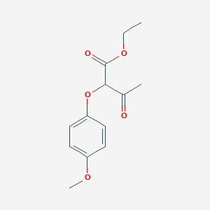 molecular formula C13H16O5 B1398369 Ethyl 2-(4-methoxyphenoxy)acetoacetate CAS No. 7699-85-6