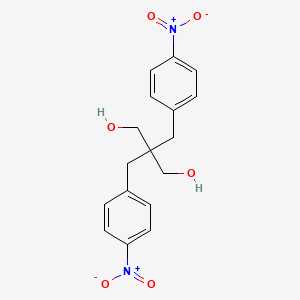 molecular formula C17H18N2O6 B13983731 2,2-Bis(4-nitrobenzyl)-1,3-propandiol CAS No. 653307-42-7