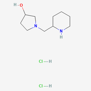 molecular formula C10H22Cl2N2O B1398374 1-(2-Piperidinylmethyl)-3-pyrrolidinol dihydrochloride CAS No. 1220021-35-1