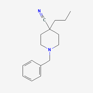 molecular formula C16H22N2 B13983759 1-Benzyl-4-propylpiperidine-4-carbonitrile 