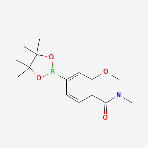 molecular formula C15H20BNO4 B13983794 3-methyl-7-(4,4,5,5-tetramethyl-1,3,2-dioxaborolan-2-yl)-2H-1,3-benzoxazin-4-one 