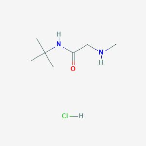 molecular formula C7H17ClN2O B1398381 N-(tert-Butyl)-2-(methylamino)acetamide hydrochloride CAS No. 1220037-24-0