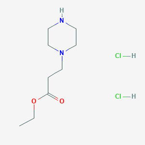 molecular formula C9H20Cl2N2O2 B13983823 Ethyl 3-(piperazin-1-yl)propanoate dihydrochloride 