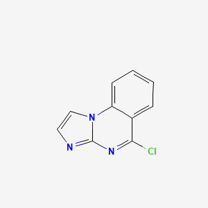 molecular formula C10H6ClN3 B13983848 5-Chloroimidazo[1,2-a]quinazoline 