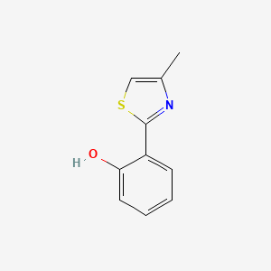 molecular formula C10H9NOS B13983854 2-(4-methyl-2-thiazolyl)Phenol CAS No. 118485-49-7