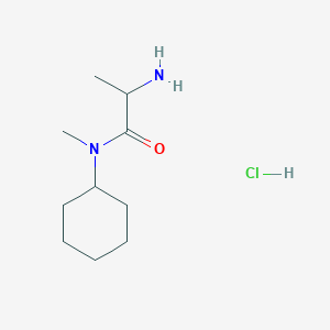 molecular formula C10H21ClN2O B1398388 2-氨基-N-环己基-N-甲基丙酰胺盐酸盐 CAS No. 1246172-83-7