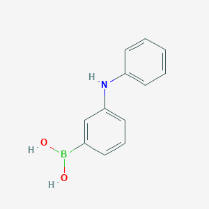 molecular formula C12H12BNO2 B13983880 3-(Phenylamino)phenylboronic acid 