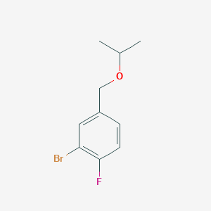 molecular formula C10H12BrFO B13983926 2-Bromo-1-fluoro-4-(isopropoxymethyl)benzene 