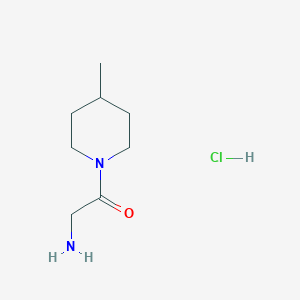 molecular formula C8H17ClN2O B1398396 2-Amino-1-(4-methyl-1-piperidinyl)-1-ethanone hydrochloride CAS No. 1219972-14-1