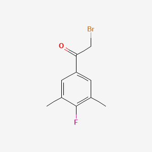 molecular formula C10H10BrFO B13983960 3',5'-Dimethyl-4'-fluorophenacyl bromide 