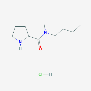 molecular formula C10H21ClN2O B1398398 N-Butyl-N-methyl-2-pyrrolidinecarboxamide hydrochloride CAS No. 1236263-39-0