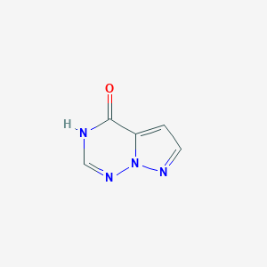 molecular formula C5H4N4O B13984000 Pyrazolo[5,1-f][1,2,4]triazin-4(1H)-one 