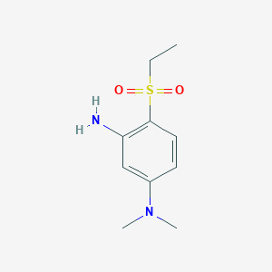 molecular formula C10H16N2O2S B1398402 4-(Ethylsulfonyl)-N1,N1-dimethyl-1,3-benzenediamine CAS No. 1220028-78-3