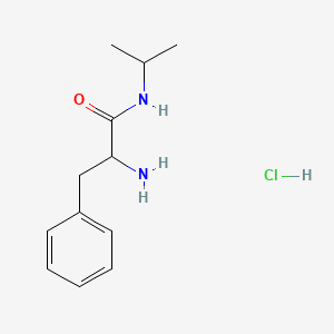 molecular formula C12H19ClN2O B1398403 2-氨基-N-异丙基-3-苯基丙酰胺盐酸盐 CAS No. 68319-35-7