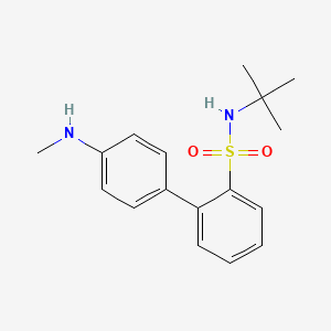 molecular formula C17H22N2O2S B13984112 N-(1,1-Dimethylethyl)-4'-(methylamino)[1,1'-biphenyl]-2-sulfonamide CAS No. 209917-53-3