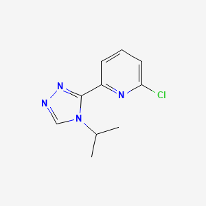 molecular formula C10H11ClN4 B13984125 2-chloro-6-(4-isopropyl-4H-1,2,4-triazol-3-yl)pyridine 