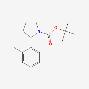 molecular formula C16H23NO2 B13984148 tert-Butyl 2-(o-tolyl)pyrrolidine-1-carboxylate CAS No. 164919-14-6