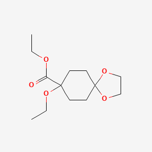 molecular formula C13H22O5 B13984158 Ethyl 8-ethoxy-1,4-dioxaspiro[4.5]decane-8-carboxylate 