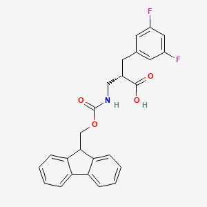 molecular formula C25H21F2NO4 B13984185 Fmoc-(s)-3-amino-2-(3,5-difluorobenzyl)propanoic acid 