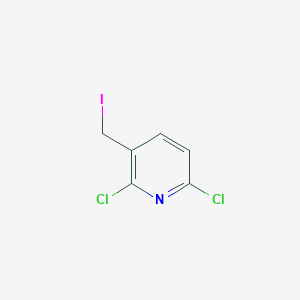 molecular formula C6H4Cl2IN B13984222 2,6-dichloro-3-(iodomethyl)pyridine CAS No. 58596-60-4