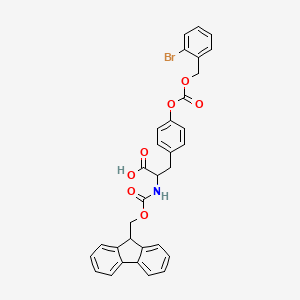 molecular formula C32H26BrNO7 B13984229 N-Fmoc-O4-(2-bromobenzyloxycarbonyl)-L-tyrosine 
