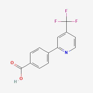 molecular formula C13H8F3NO2 B1398423 4-(4-Trifluoromethyl-pyridin-2-yl)-benzoic acid CAS No. 1299607-71-8
