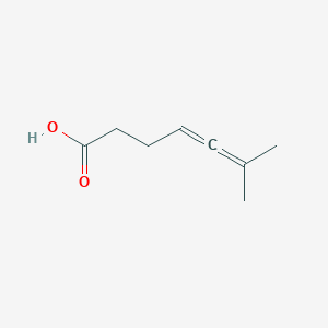 molecular formula C8H12O2 B13984249 6-Methylhepta-4,5-dienoic acid CAS No. 130469-73-7
