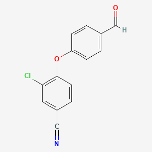 molecular formula C14H8ClNO2 B1398425 3-Chloro-4-(4-formylphenoxy)benzonitrile CAS No. 676494-58-9