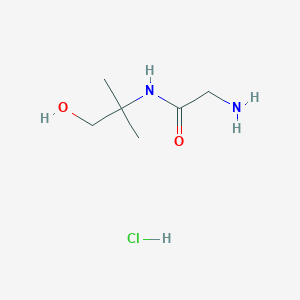 molecular formula C6H15ClN2O2 B1398431 2-Amino-N-(2-hydroxy-1,1-dimethylethyl)acetamide hydrochloride CAS No. 1220035-08-4