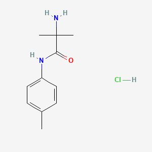 molecular formula C11H17ClN2O B1398434 2-Amino-2-methyl-N-(4-methylphenyl)propanamide hydrochloride CAS No. 1220030-72-7