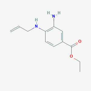 molecular formula C12H16N2O2 B1398440 Ethyl 4-(allylamino)-3-aminobenzoate CAS No. 1220029-61-7