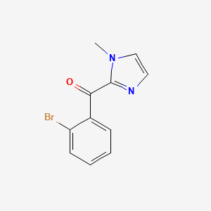 molecular formula C11H9BrN2O B13984426 (2-Bromophenyl)(1-methyl-1H-imidazol-2-YL)methanone 