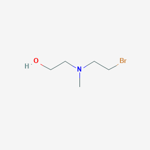 molecular formula C5H12BrNO B13984430 2-((2-Bromoethyl)(methyl)amino)ethan-1-ol 