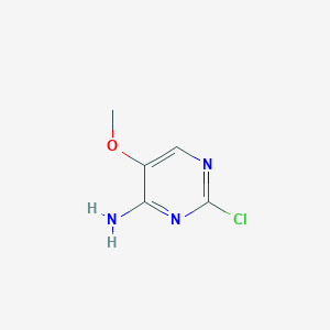 molecular formula C5H6ClN3O B1398444 2-氯-5-甲氧基嘧啶-4-胺 CAS No. 99979-77-8