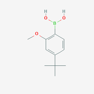 molecular formula C11H17BO3 B13984456 4-(t-Butyl)-2-methoxyphenylboronic acid 