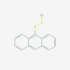 molecular formula C14H9ClS2 B13984470 9-(Chlorodisulfanyl)anthracene CAS No. 51134-91-9