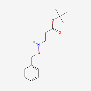 molecular formula C14H21NO3 B13984472 tert-Butyl 3-((benzyloxy)amino)propanoate 