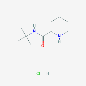 molecular formula C10H21ClN2O B1398448 N-(tert-Butyl)-2-piperidinecarboxamide hydrochloride CAS No. 1236261-17-8