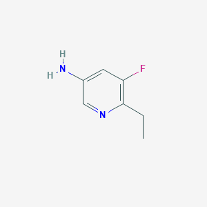molecular formula C7H9FN2 B13984491 6-Ethyl-5-fluoro-3-pyridinamine 