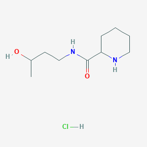 molecular formula C10H21ClN2O2 B1398450 N-(3-羟基丁基)-2-哌啶甲酰胺盐酸盐 CAS No. 1236262-94-4