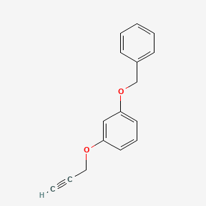 molecular formula C16H14O2 B13984506 1-(Benzyloxy)-3-(prop-2-yn-1-yloxy)benzene 